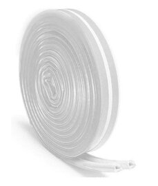 Zelfklevende universele tochtstrip transparant 7x9mm (6 meter)